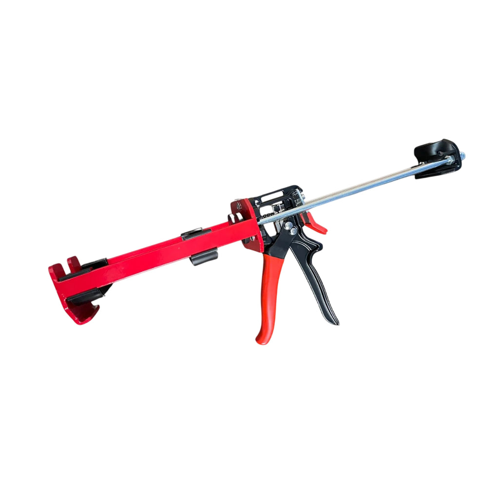 Side view of iQuip Timbabuild heavy duty metal epoxy dispensing gun
