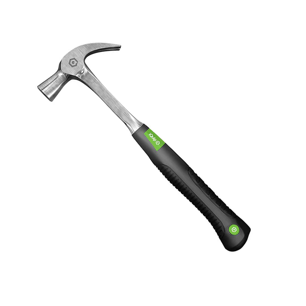 iQuip 20oz one piece steel claw hammer with anti shock grip