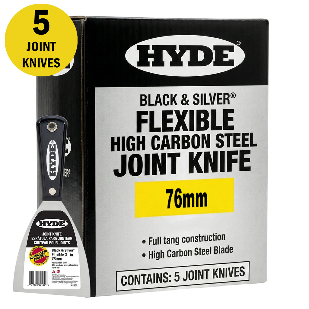 Hyde Flexible High Carbon Steel Black & Silver Joint Knife