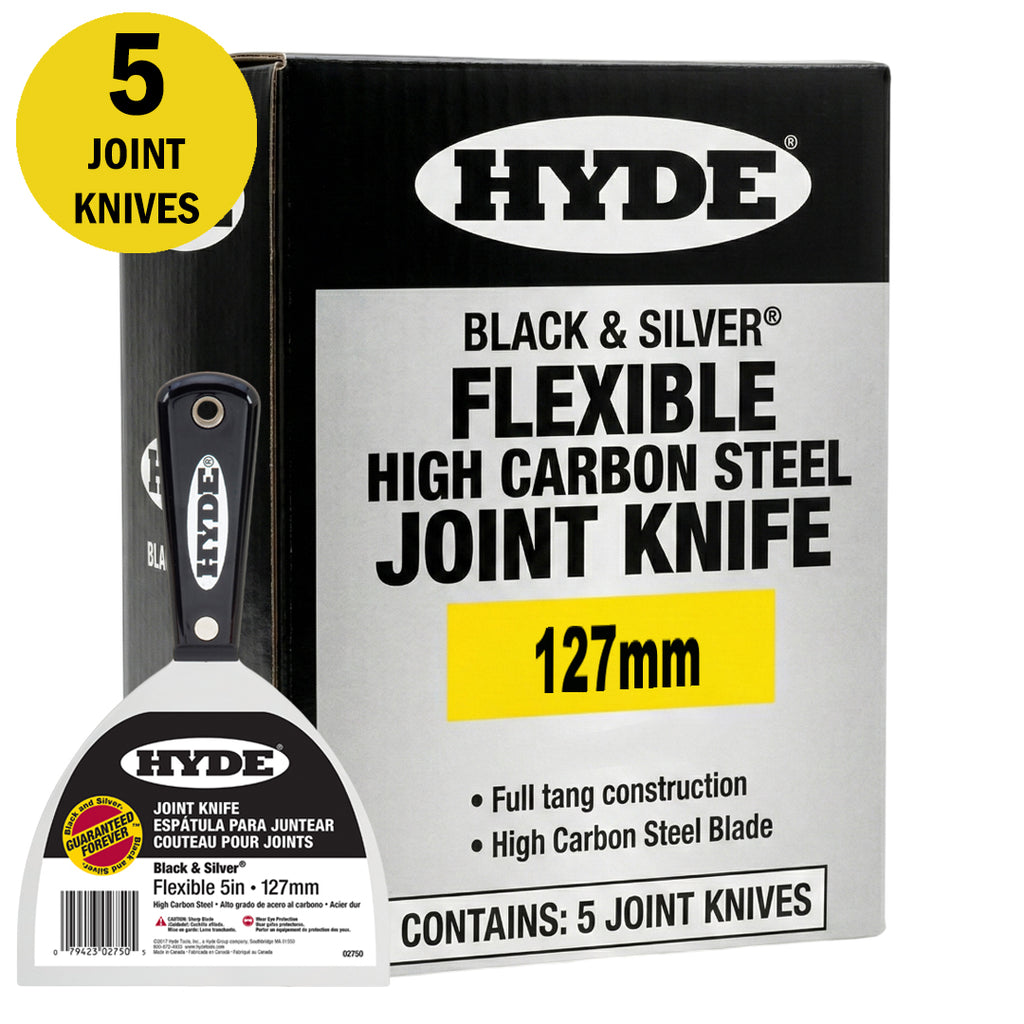 Hyde Flexible High Carbon Steel Black & Silver Joint Knife