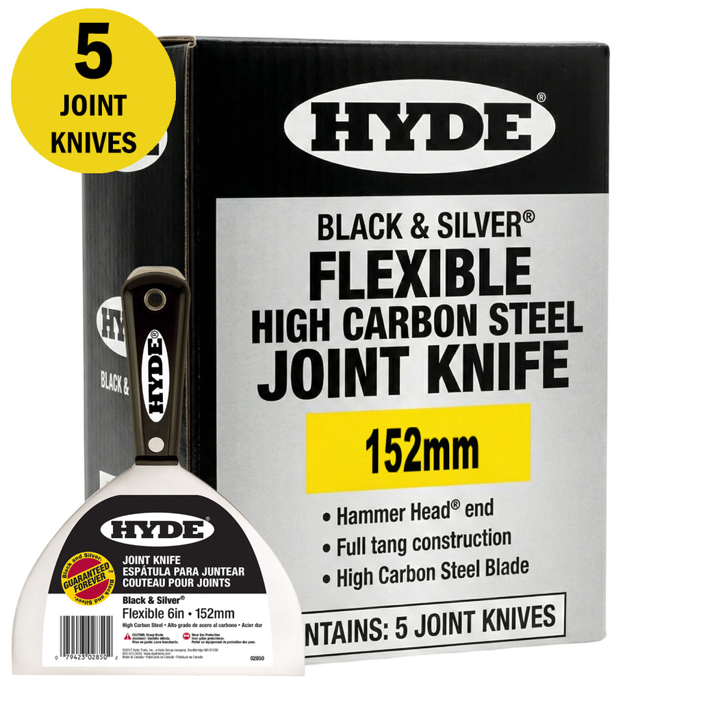 Hyde Flexible High Carbon Steel Black & Silver Joint Knife