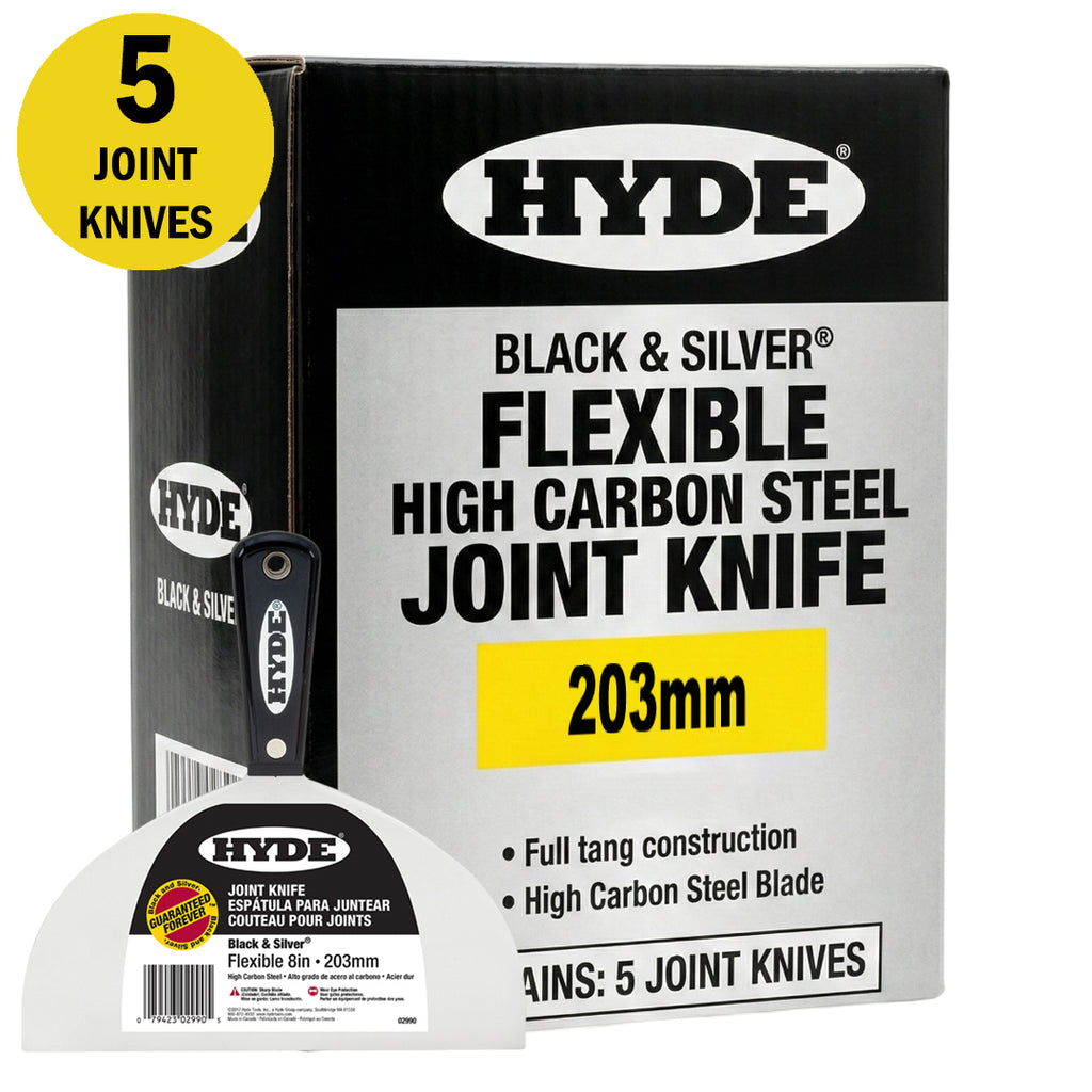 Hyde Flexible High Carbon Steel Black & Silver Joint Knife