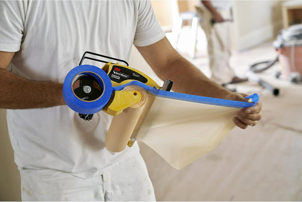 Dispensing plastic masking film with tape using 3M M3000 tool