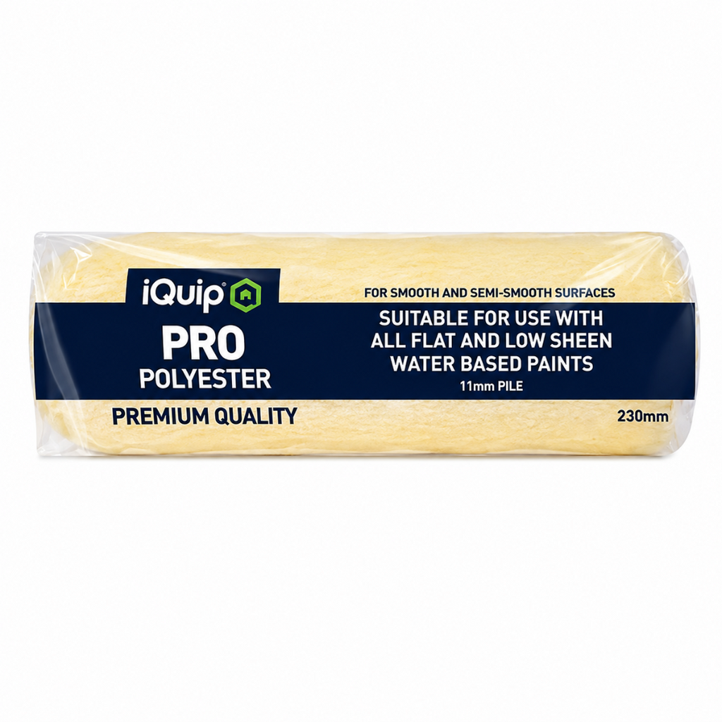 iQuip PRO Polyester Paint Roller Sleeve 11mm Nap Range