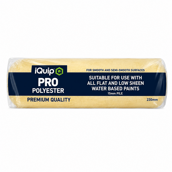 iQuip PRO Polyester Paint Roller Sleeve 15mm Nap Range
