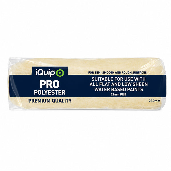 iQuip PRO Polyester Paint Roller Sleeve 22mm Nap Range