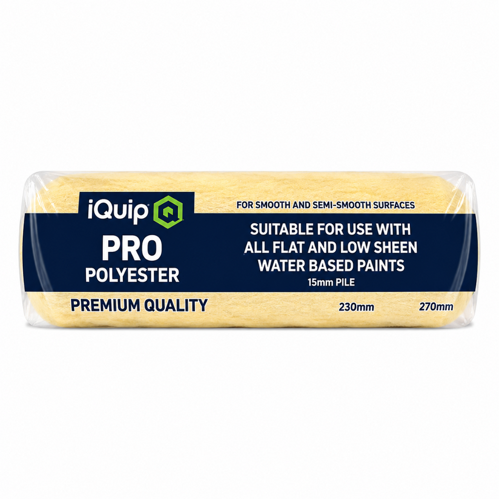iQuip PRO Polyester Paint Roller Sleeve 15mm Nap Range