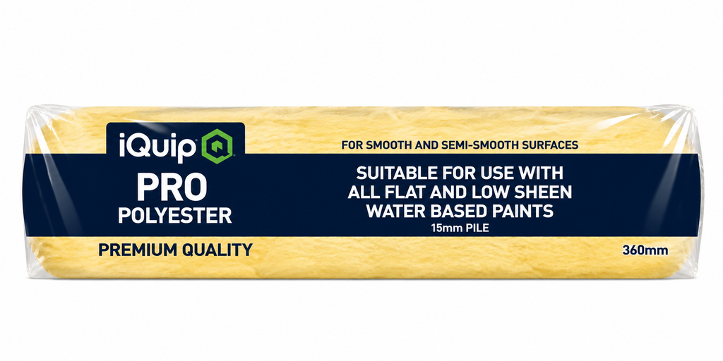 iQuip PRO Polyester Paint Roller Sleeve 15mm Nap Range