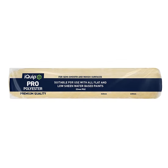 iQuip PRO Polyester Paint Roller Sleeve 22mm Nap Range