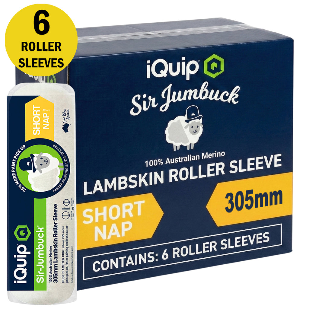 iQuip Sir Jumbuck Lambskin Roller Sleeve Short Nap