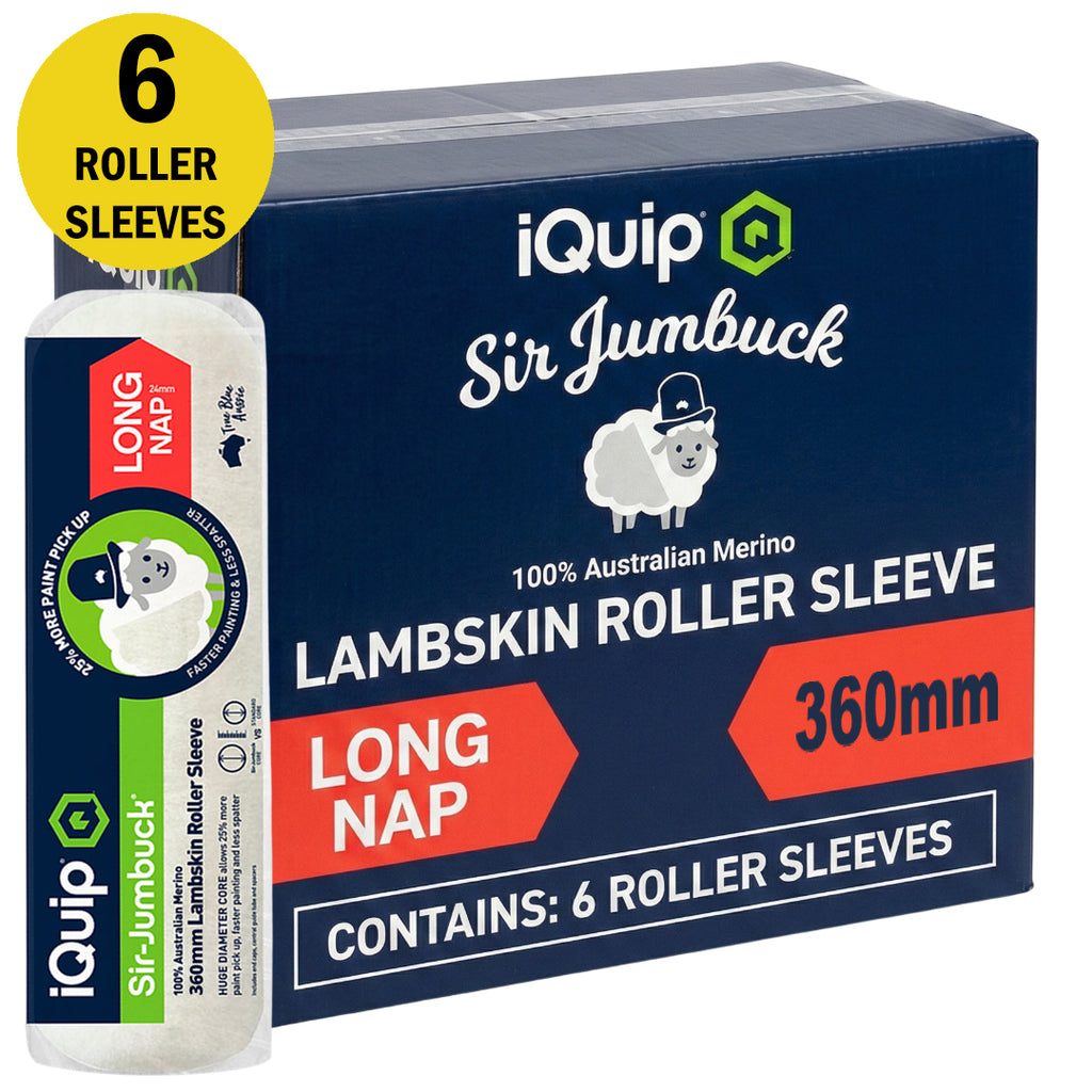 iQuip Sir Jumbuck Lambskin Roller Sleeve Long Nap