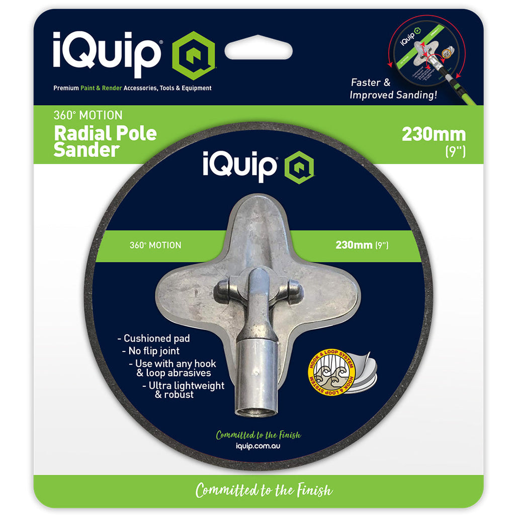 iQuip Radial Cushioned Pivoting Pole Sander