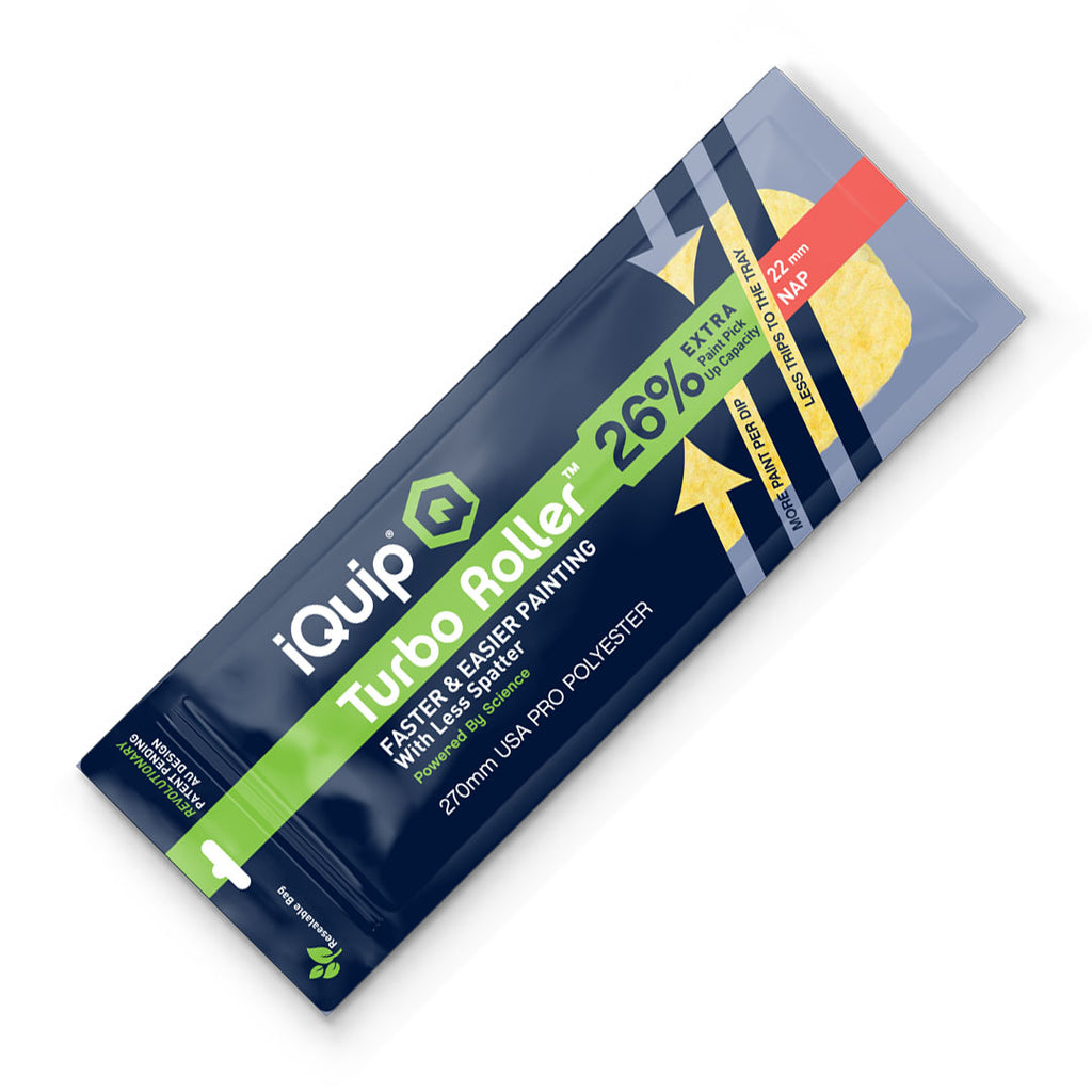 iQuip Turbo Roller Sleeve Professional 22mm Nap Range