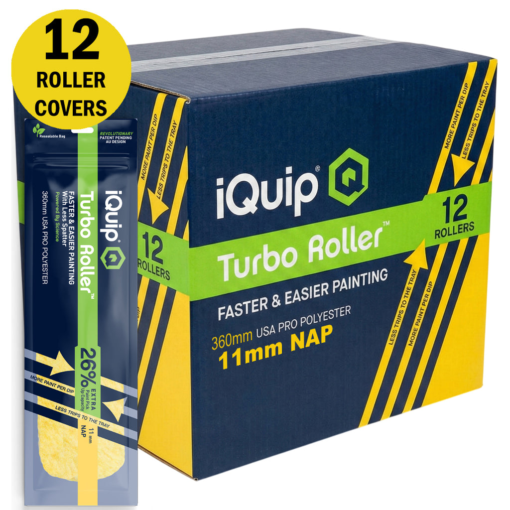 iQuip Turbo Roller Sleeve Professional 11mm Nap Range