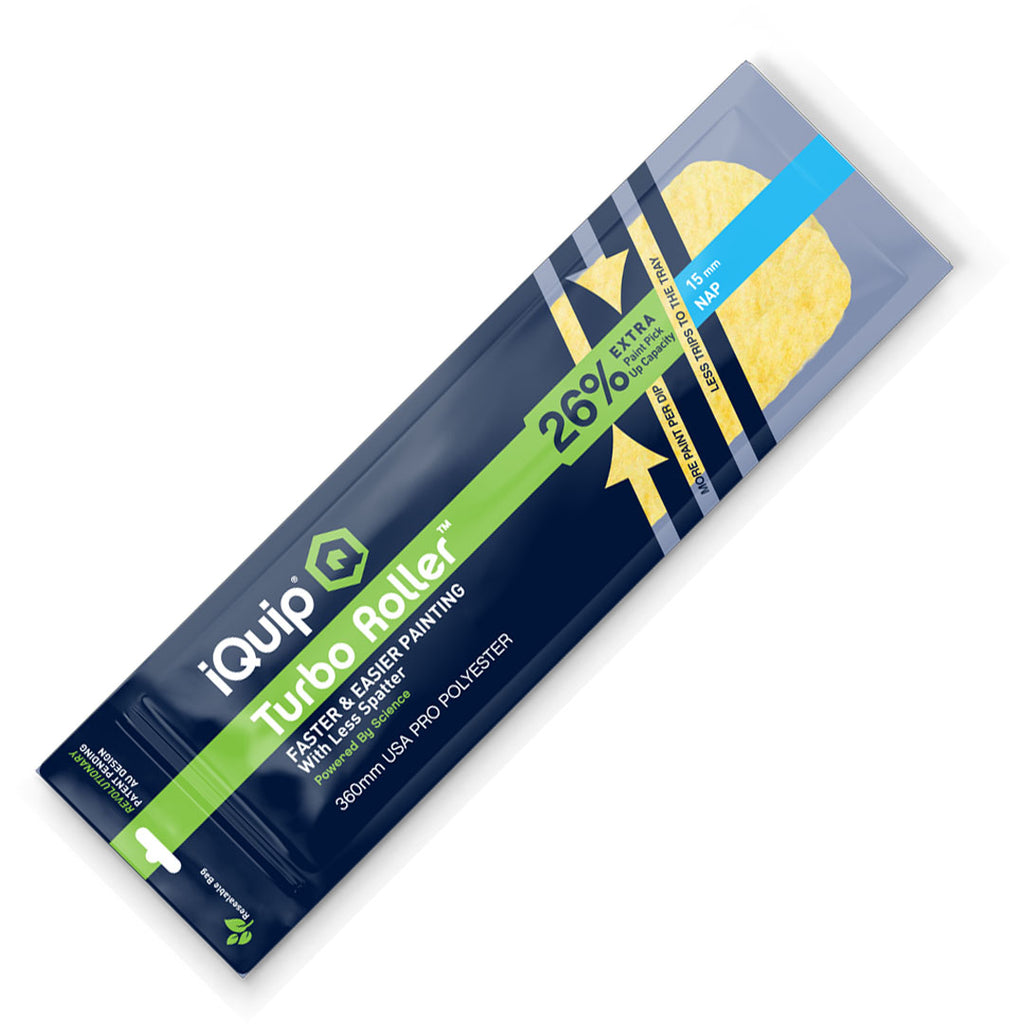 iQuip Turbo Roller Sleeve Professional 15mm Nap Range
