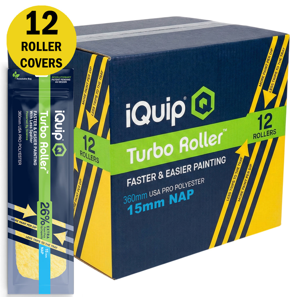 iQuip Turbo Roller Sleeve Professional 15mm Nap Range
