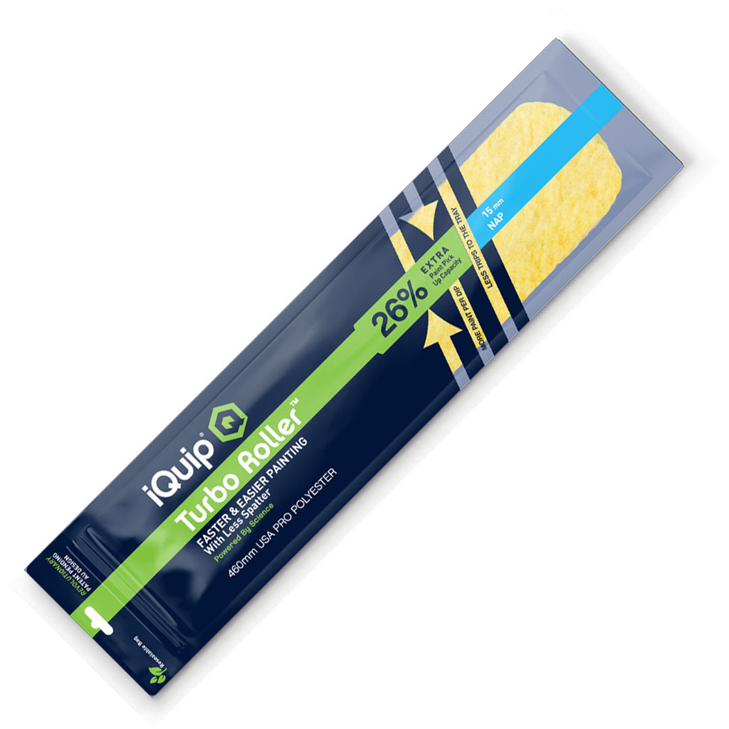 iQuip Turbo Roller Sleeve Professional 15mm Nap Range