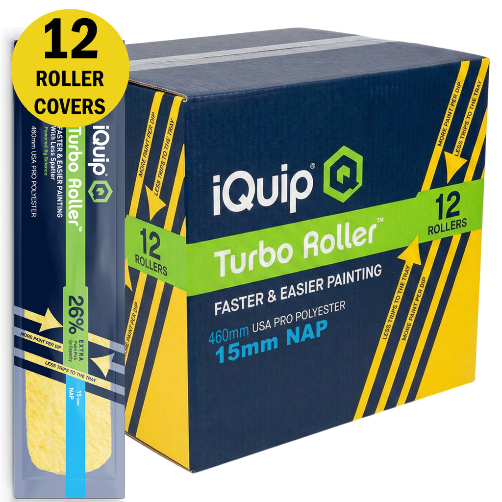 iQuip Turbo Roller Sleeve Professional 15mm Nap Range