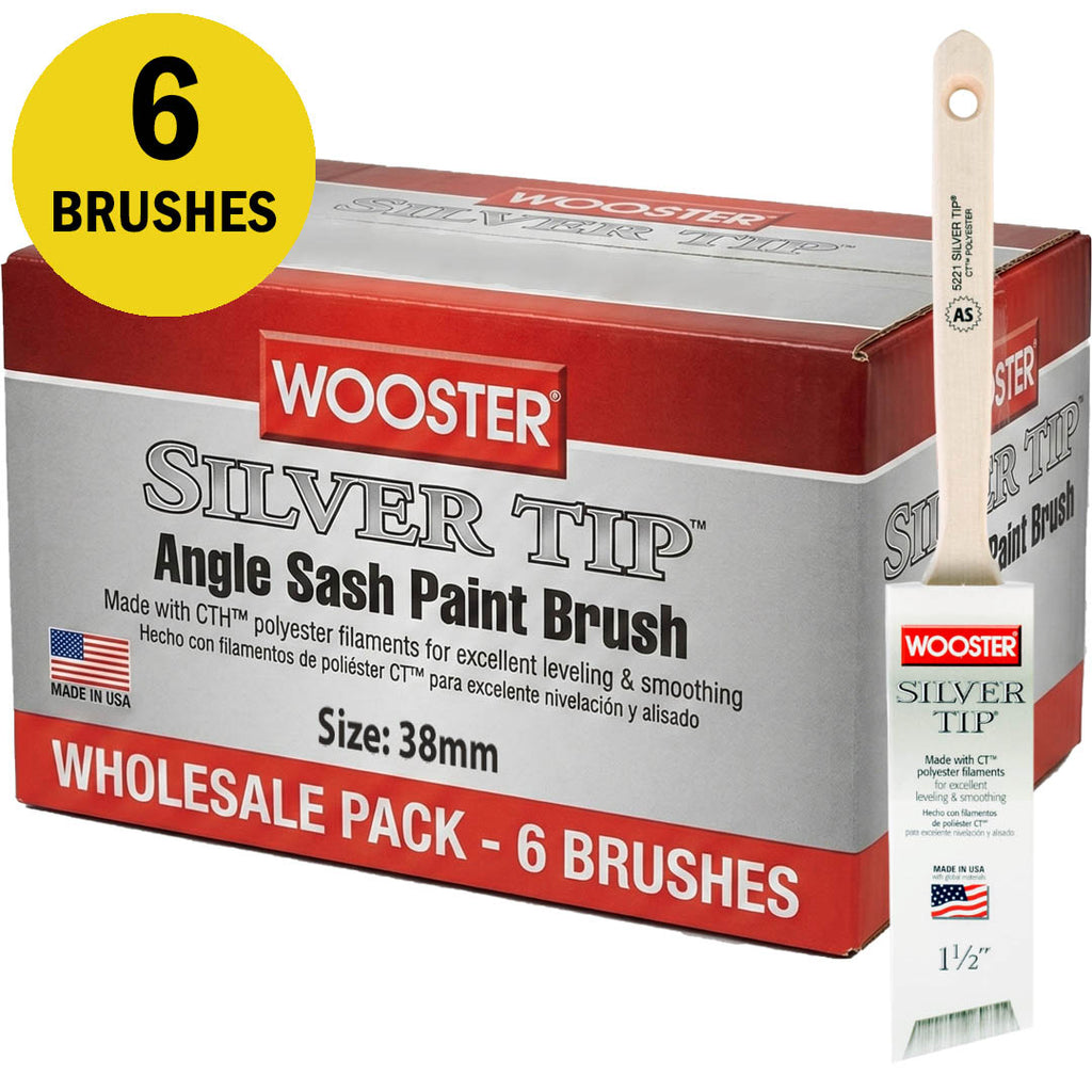 Wooster Silver Tip Angle Sash Paint Brush (5221)