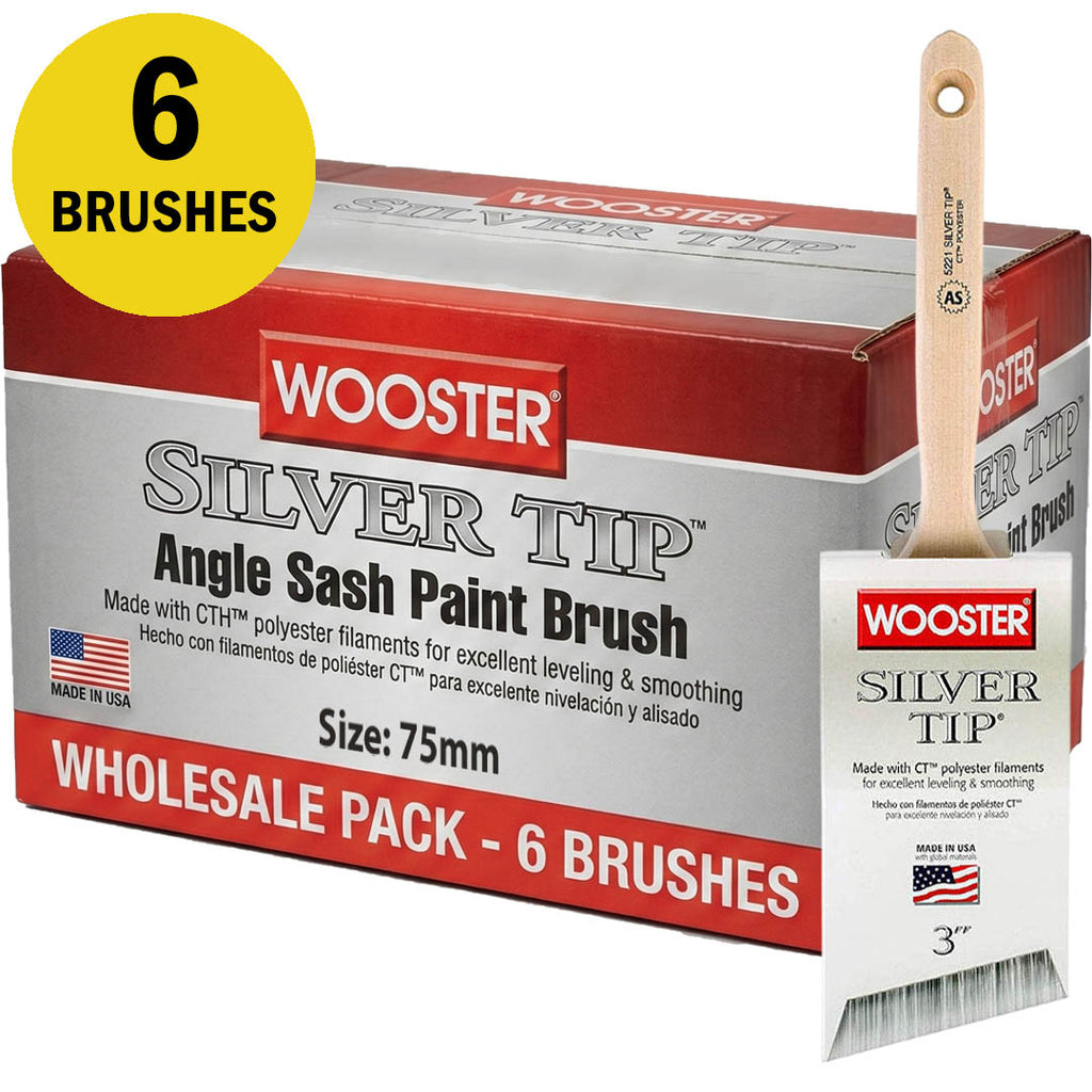 Wooster Silver Tip Angle Sash Paint Brush (5221)