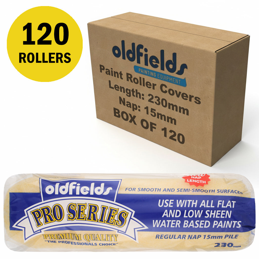 Oldfields Pro Series Paint Roller Covers Nap 15mm