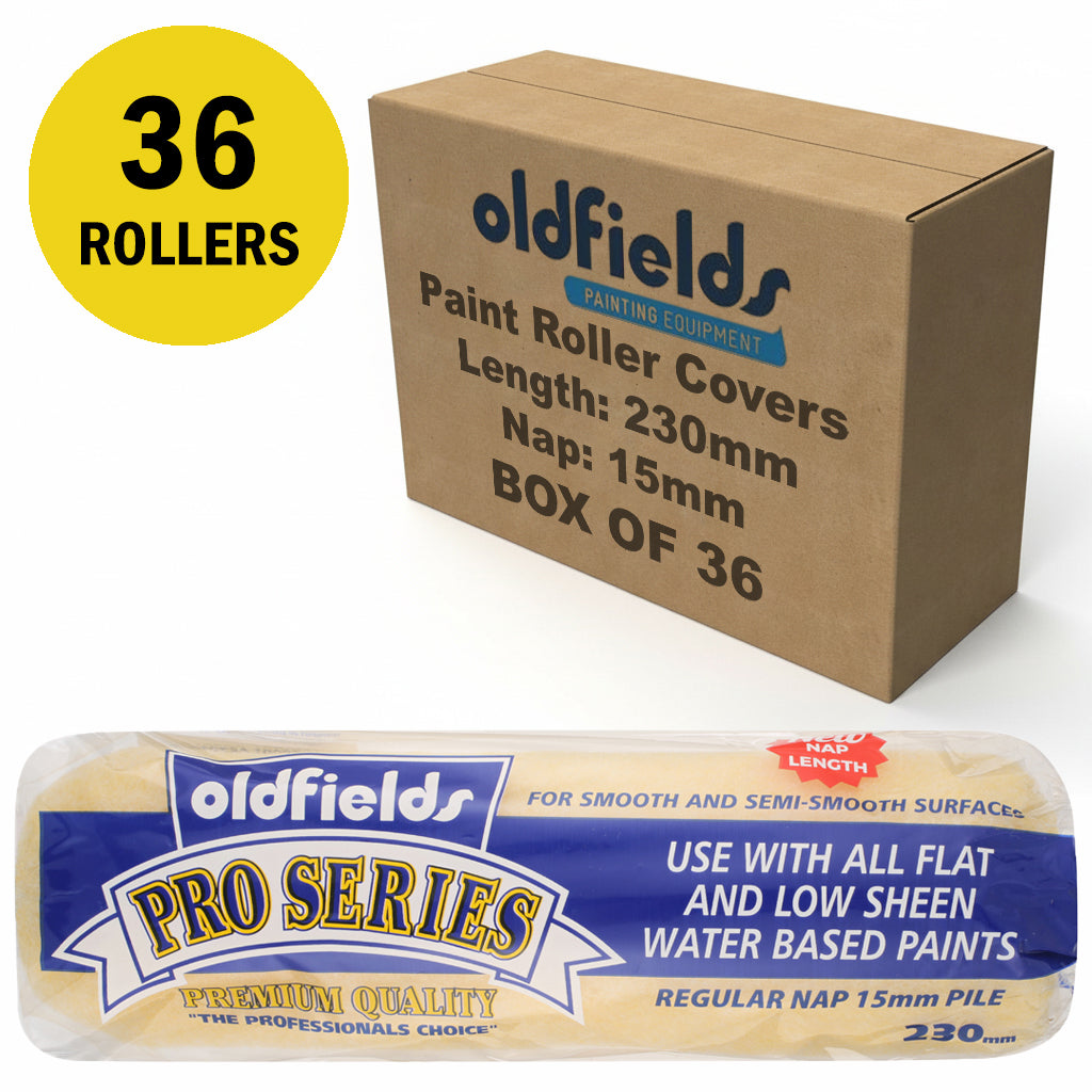 Oldfields Pro Series Paint Roller Covers Nap 15mm