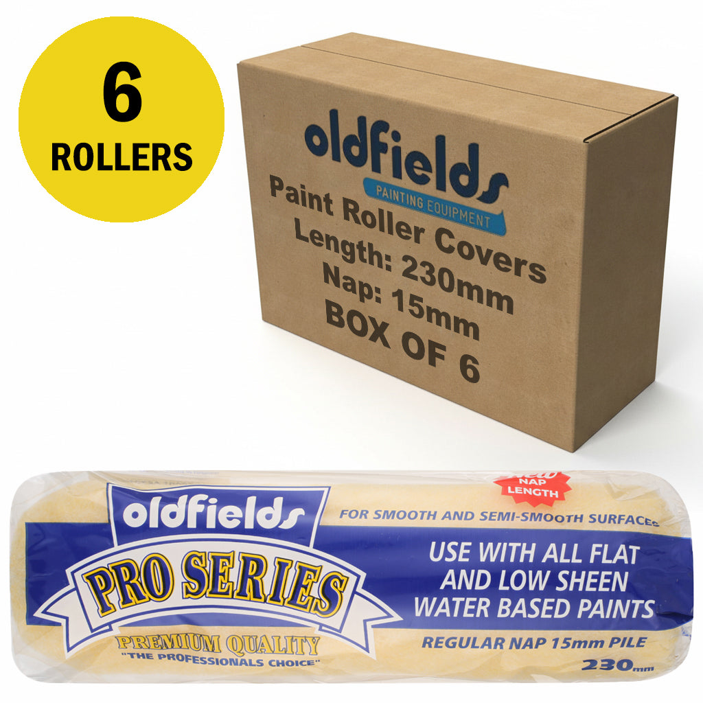 Oldfields Pro Series Paint Roller Covers Nap 15mm