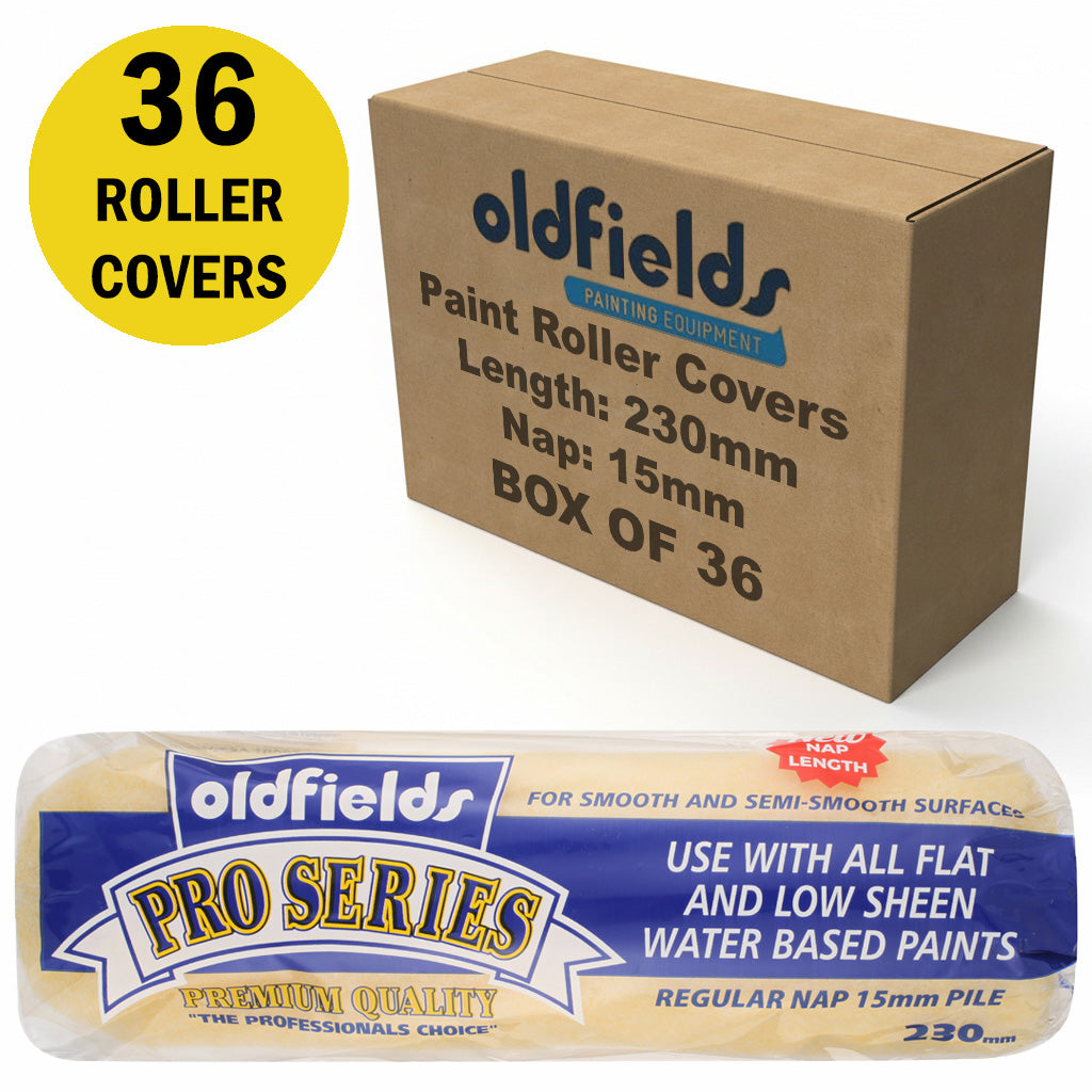 Oldfields Pro Series Paint Roller Covers 15mm Nap