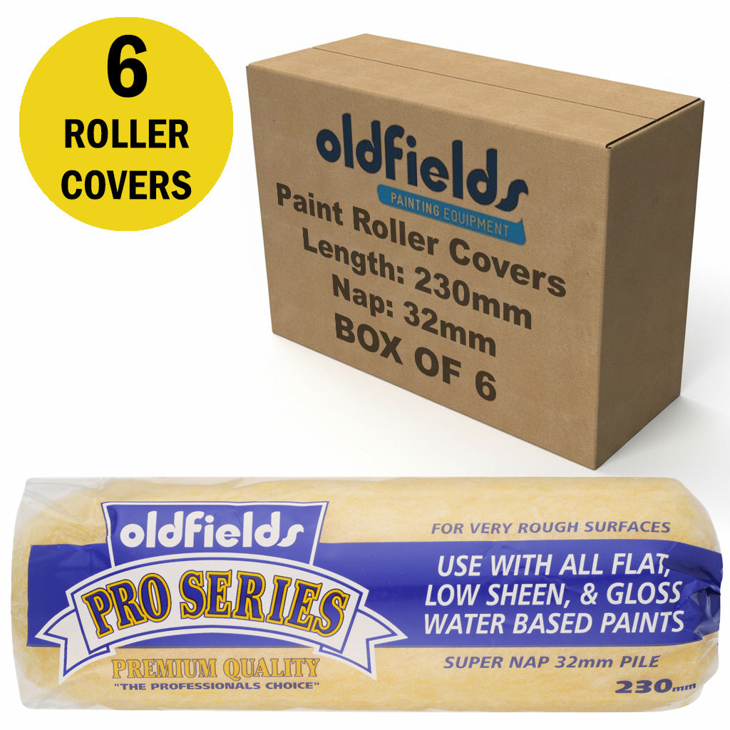 Oldfields Pro Series Paint Roller Covers 32mm Nap