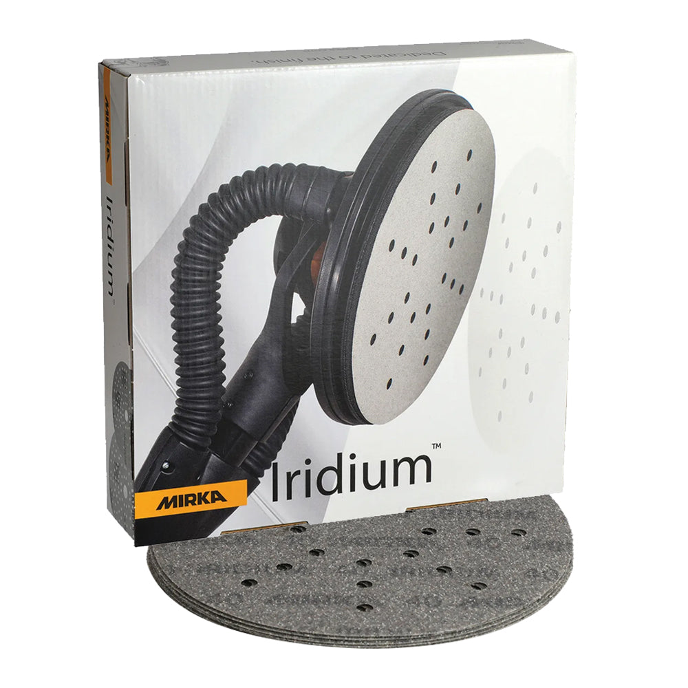 Mirka Iridium Sanding Discs 225mm Grip 24 Hole - 25 Pack
