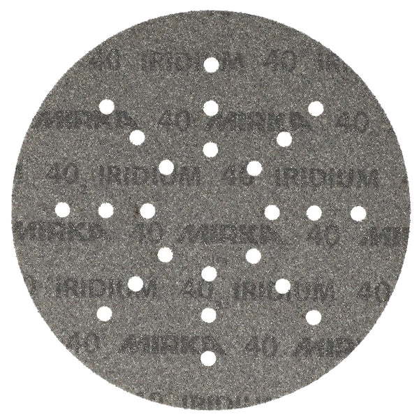 Mirka Iridium Sanding Discs 225mm Grip 24 Hole - 25 Pack