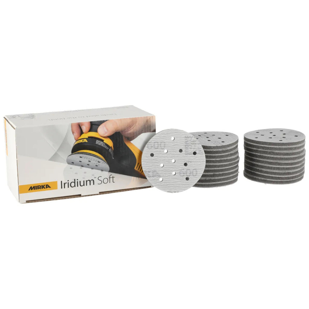 Mirka Iridium Soft Foam Abrasive Discs 77mm - 20 Pack