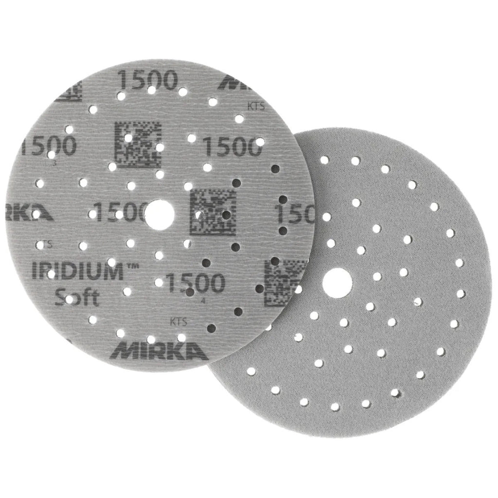 Mirka Iridium Soft Foam Abrasive Discs 150mm - 20 Pack