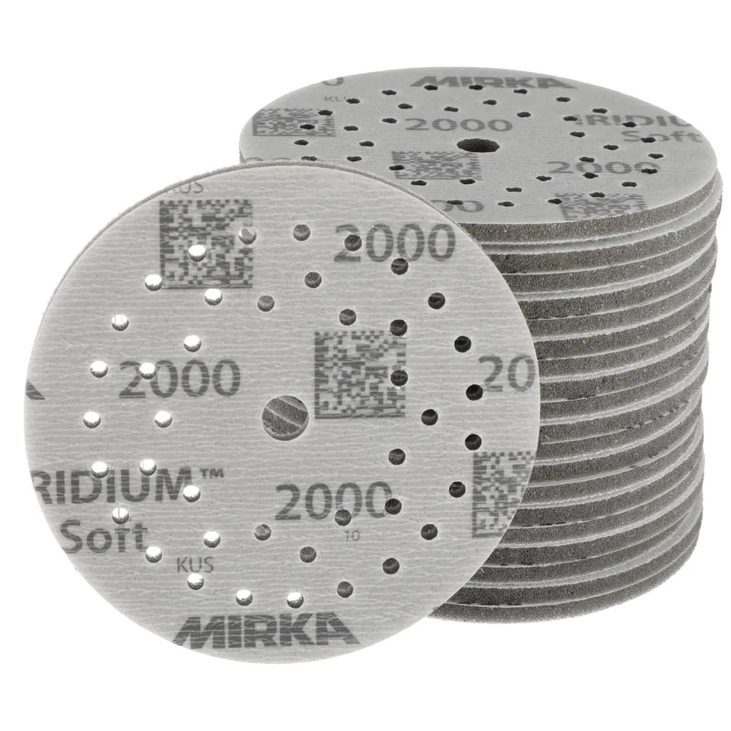 Mirka Iridium Soft Foam Abrasive Discs 125mm - 20 Pack