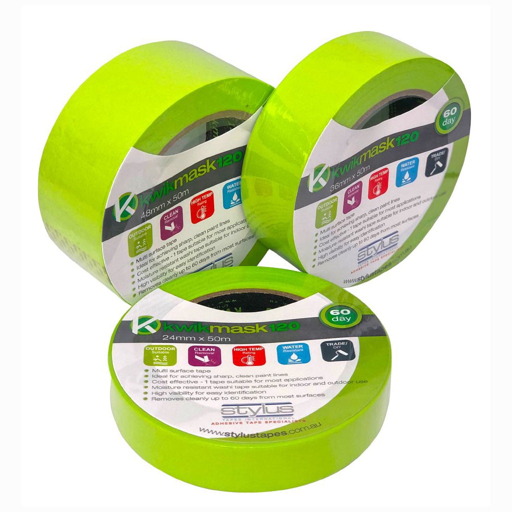 Kwikmask 120 Masking Tape - 60 Day Sharpline - Outdoor