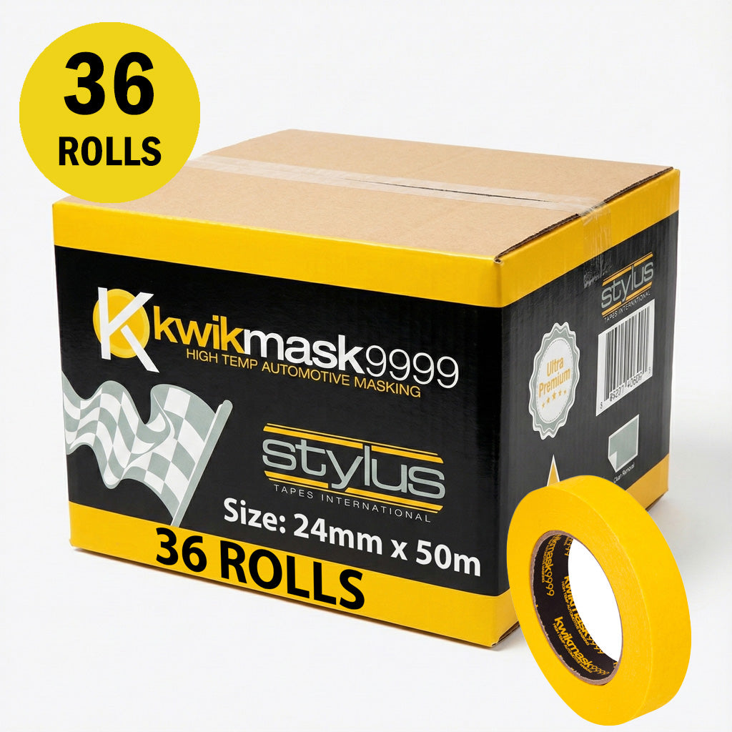 Kwikmask 9999 - High Temp Automotive Grade Masking Tape Range