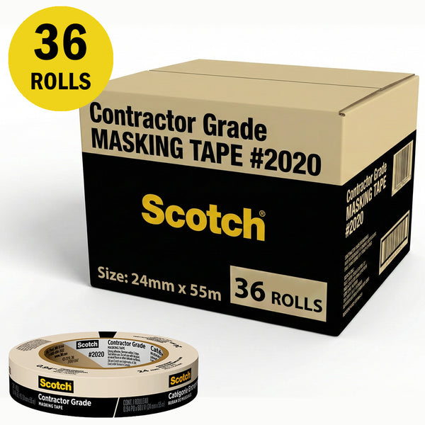 3M 2020 General Purpose Masking Tape 24mm x 55m