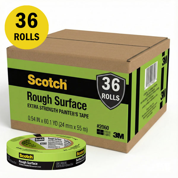 3M 2060 Rough Surface Painters Tape Green 24mm x 55m