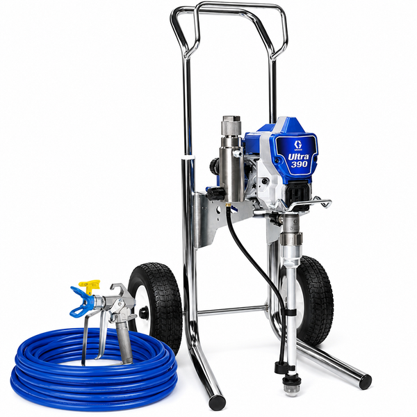 Graco Ultra 390 Hi-Cart Electric Airless Sprayer (25F518) with Value Pack