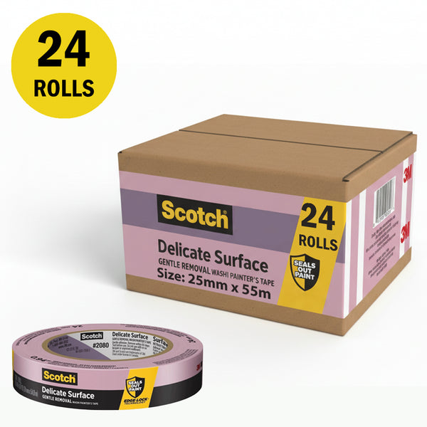 3M 2080 Delicate Masking Tape Purple 25mm x 55m