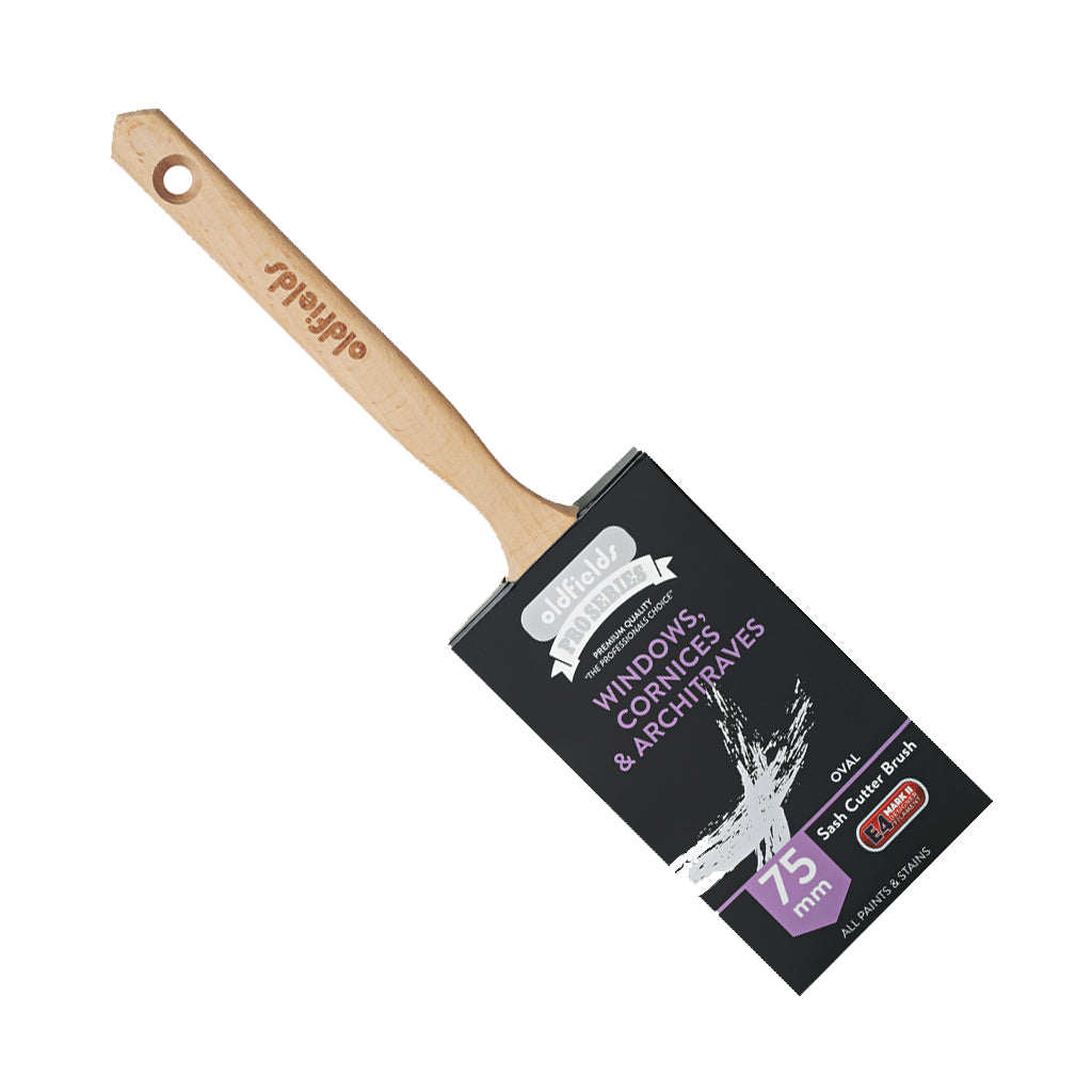 Packaged 75mm Oldfields Pro Series Oval Sash Cutter for precise cornices and architraves