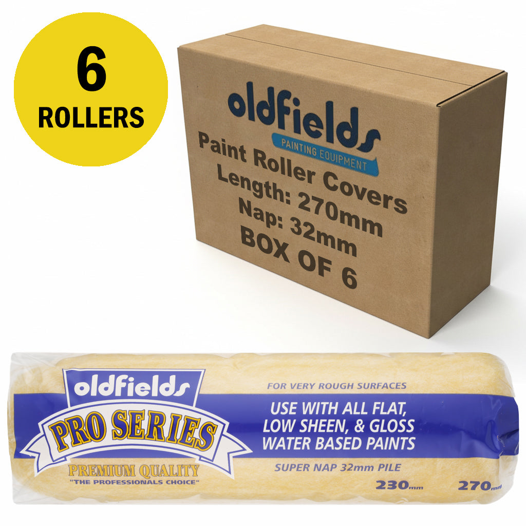 Oldfields Pro Series Paint Roller Covers Nap 32mm