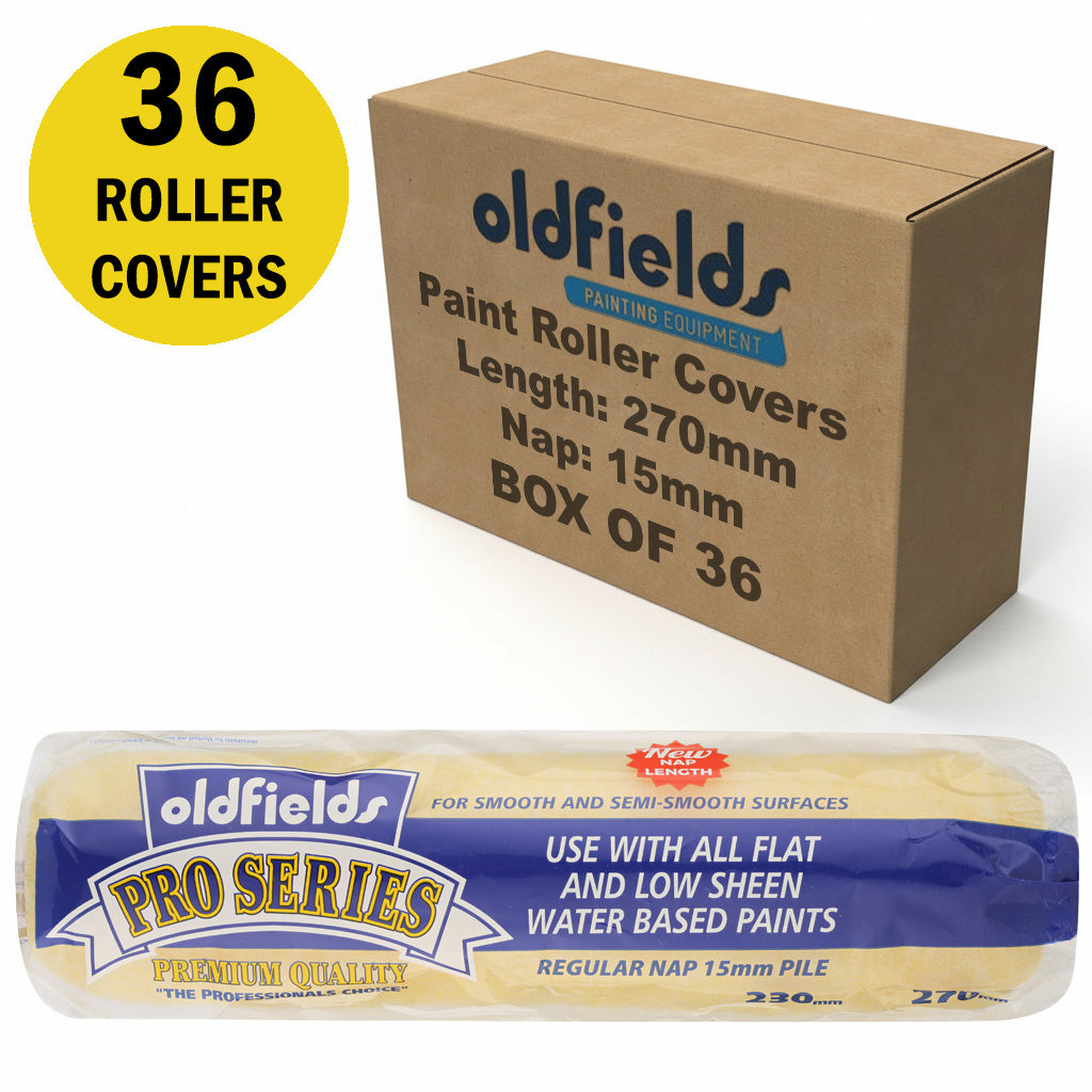 Oldfields Pro Series Paint Roller Covers 15mm Nap