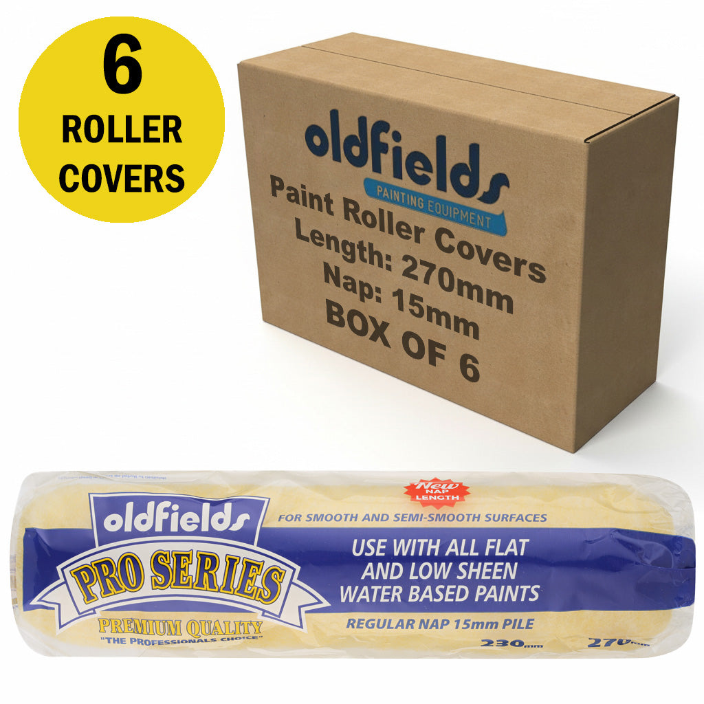 Oldfields Pro Series Paint Roller Covers 15mm Nap