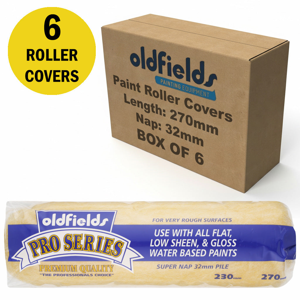 Oldfields Pro Series Paint Roller Covers 32mm Nap