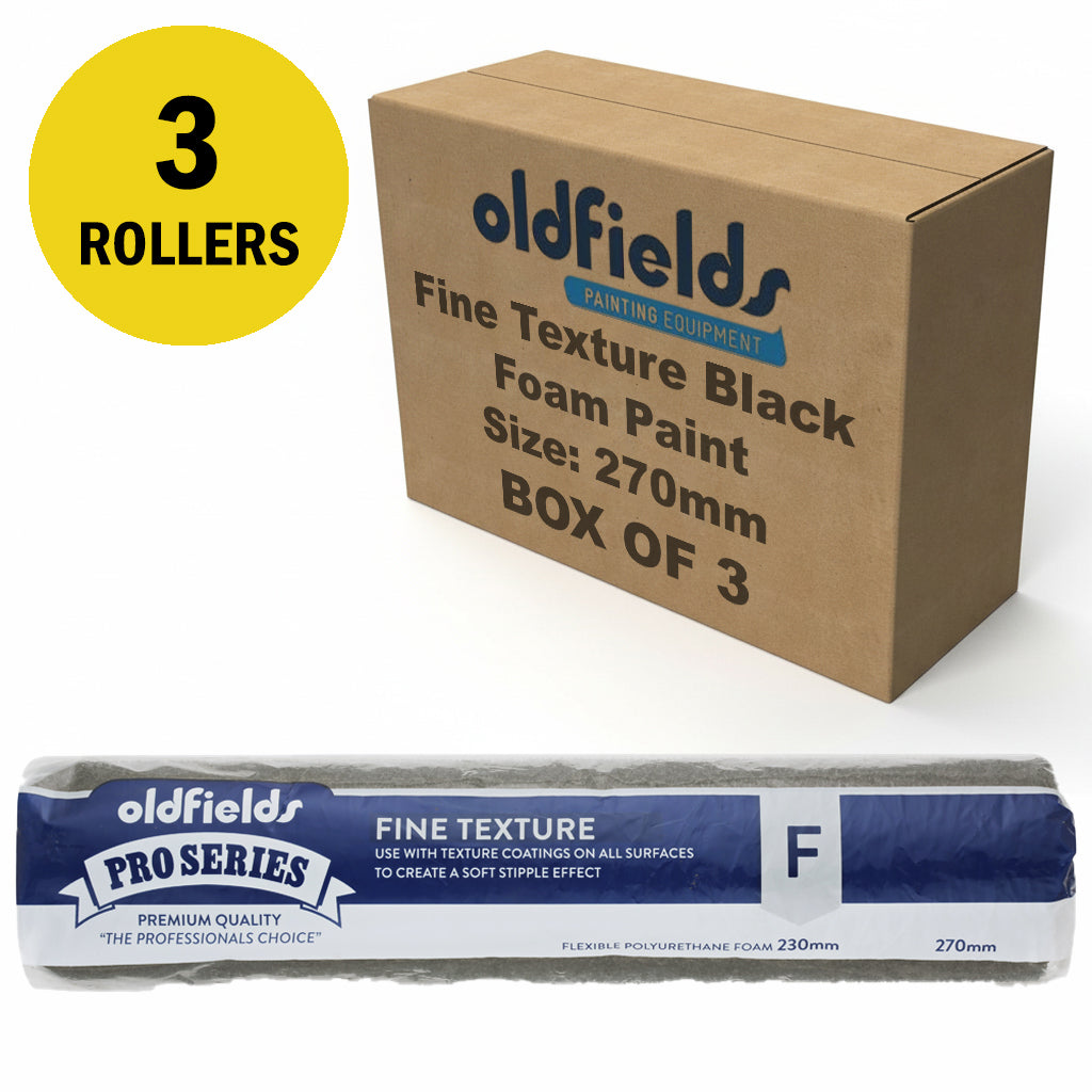 Oldfields Fine Texture Black Foam Paint Roller 230/270mm