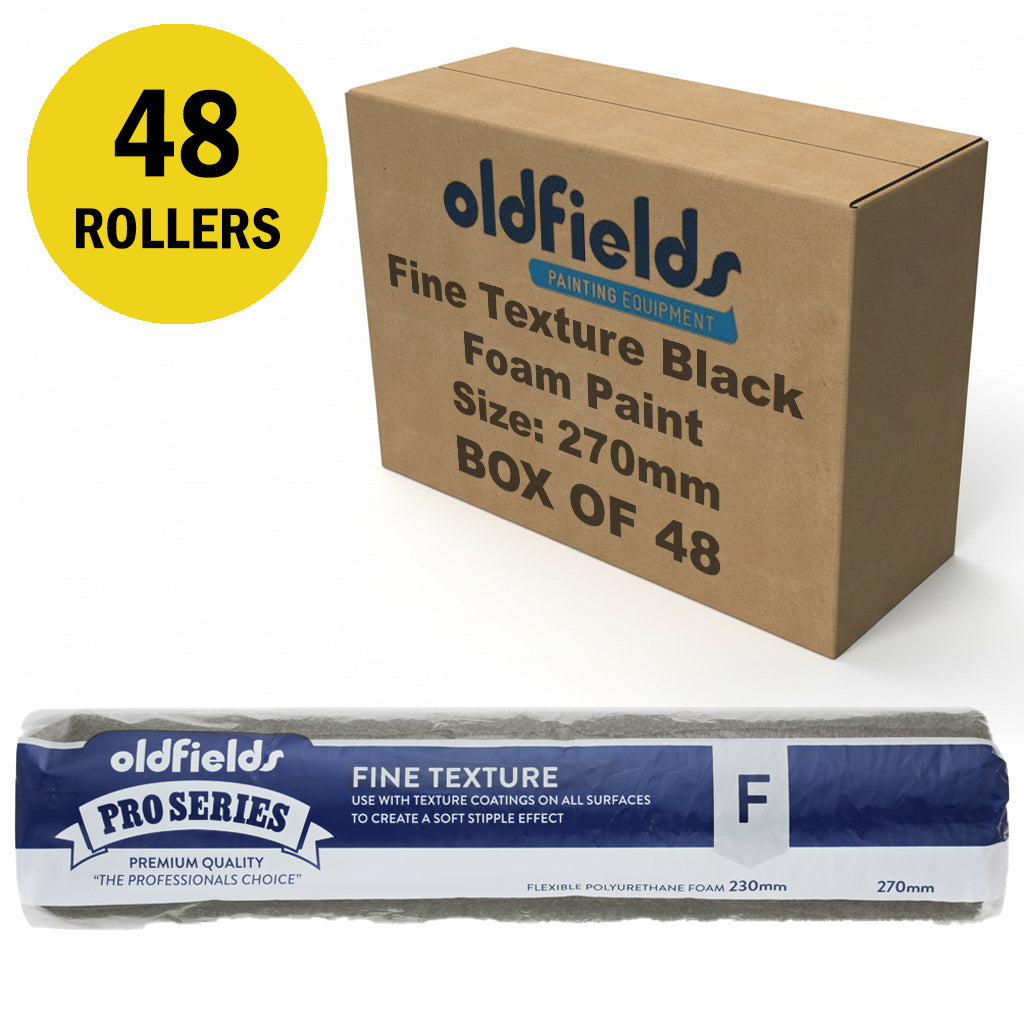 Oldfields Fine Texture Black Foam Paint Roller 230/270mm