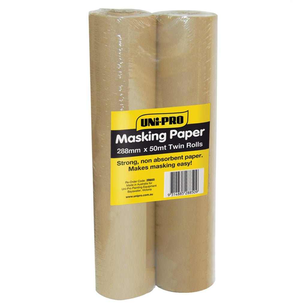 Uni-Pro Masking Paper 288mm x 50m Twin Pack - Box of 6