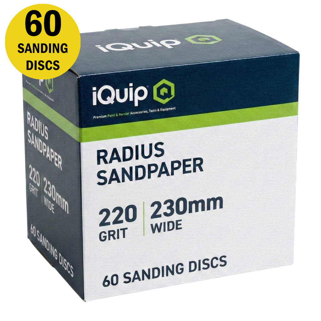 iQuip Radius Sandpaper 5pk Range