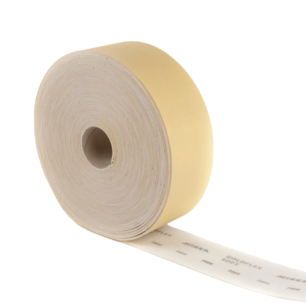 Perforated sanding roll with 150 easy-to-tear sheets for automotive refinishing